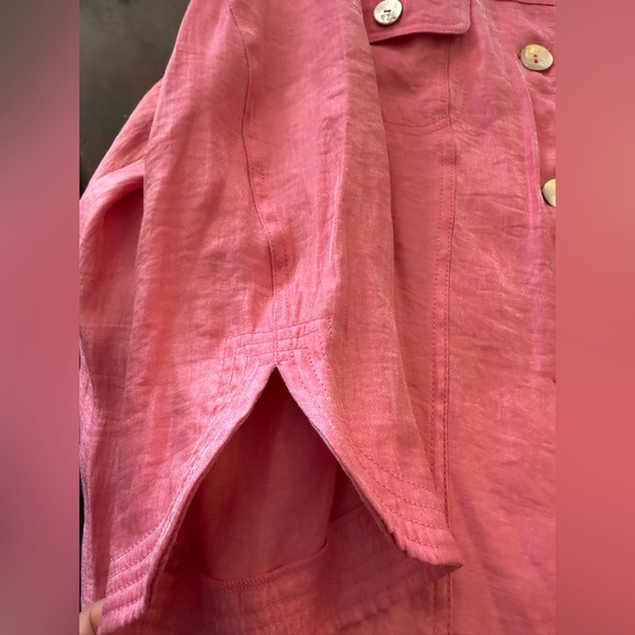 Ruby Rd. Pink Button-Up Top - Picture 3 of 3